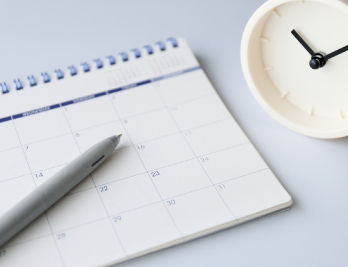 カレンダーと時計